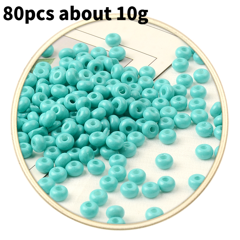 80pcs Glass Seed Beads & Mini Tube Spacer Beads